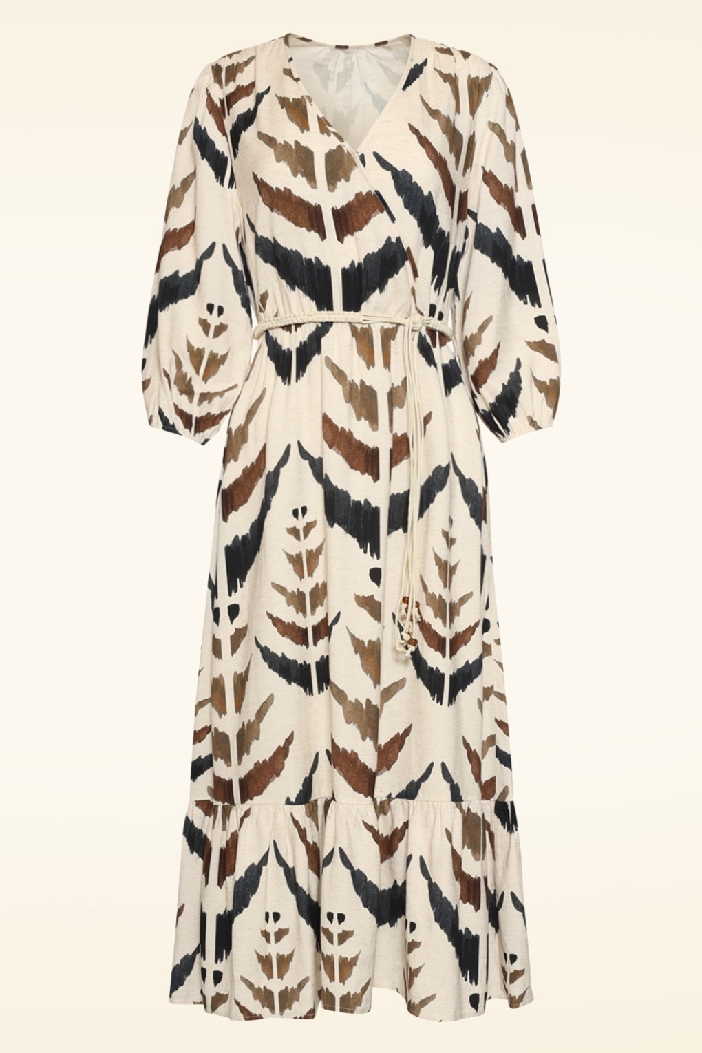 Serengeti Chic Midaxi-Kleid in Sand