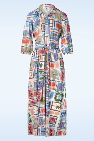 Soleil Escape Maxikleid mehrfarbig