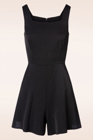Spotty Playsuit in Schwarz und Weiß