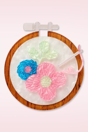 Stitched & Framed Brosche
