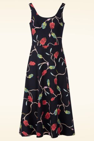 Sun Gleam Midaxi-Kleid in Bottlebrush Maritime