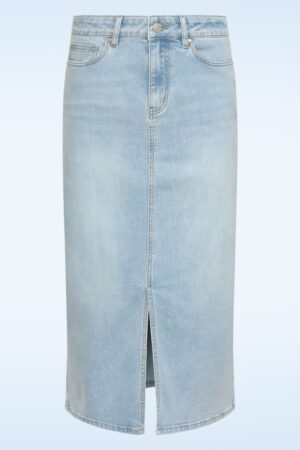 The Cali Denim-Midirock in Hellblau