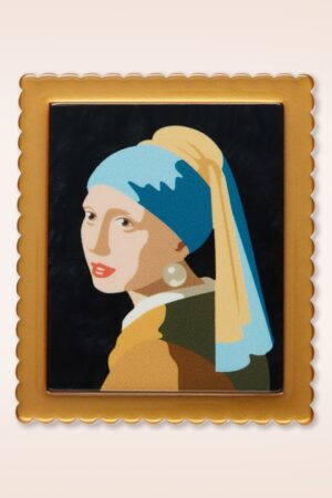 Vermeer Simplified Mini-Brosche