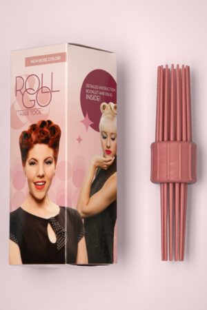 Vintage Hairstyling: RollGo Pin Curl Hair Tool Set in Rose