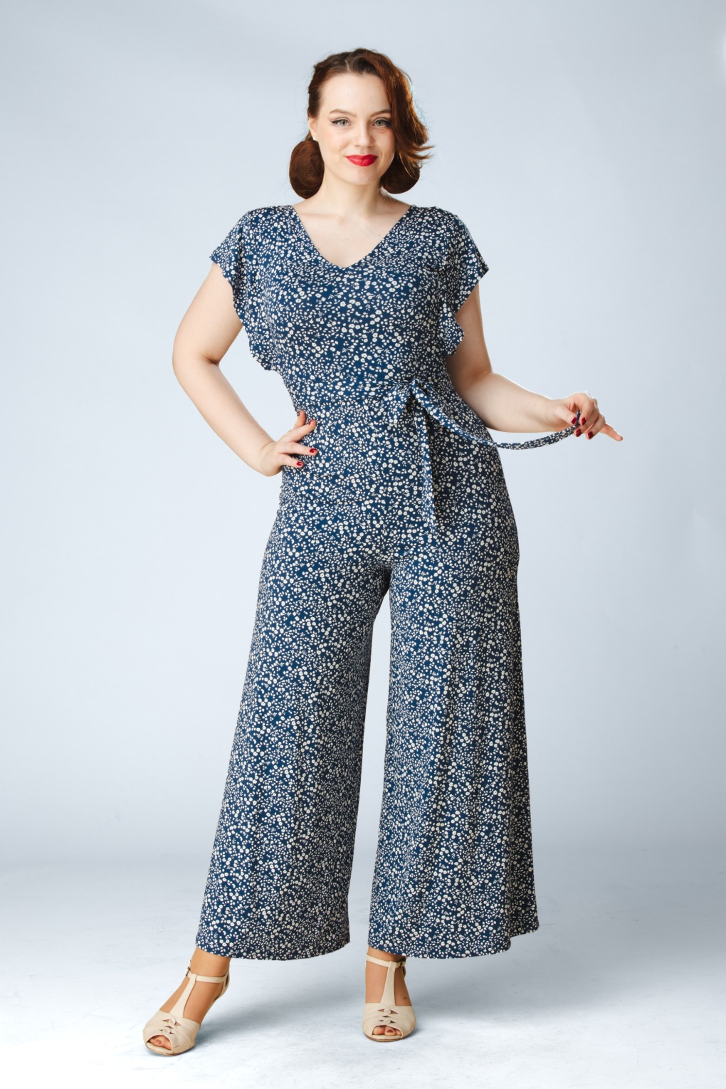 Wonder of Wisdom Jumpsuit in Sparkling Spectacle Blau