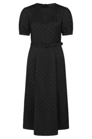 Banned A-Linien-Kleid Iris Polka Dot Schwarz Swing Vintage Rockabilly Gepunktet
