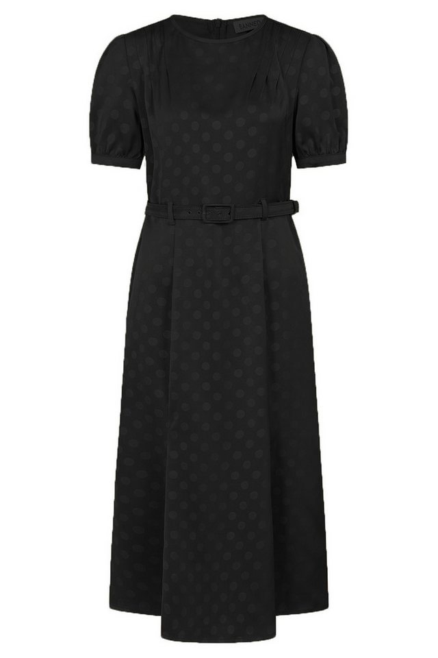 Banned A-Linien-Kleid Iris Polka Dot Schwarz Swing Vintage Rockabilly Gepunktet