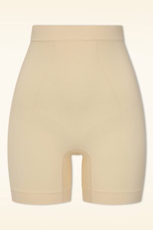 Exklusiv bei Topvintage ~ Lune Sculpt Hoch geschnittene Miedershorts in Butter