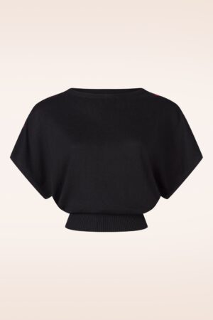 Picnic Friend Strickoberteil in Schwarz